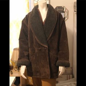 Super Warm 🥰 Preston & York Leather Coat 🧥